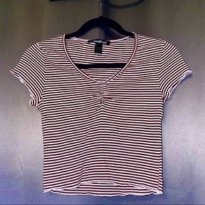 Striped crop top